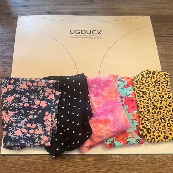 UGDUCK Women's Patterned Thong Panties Set - Multicolor - Picture 1 of 4